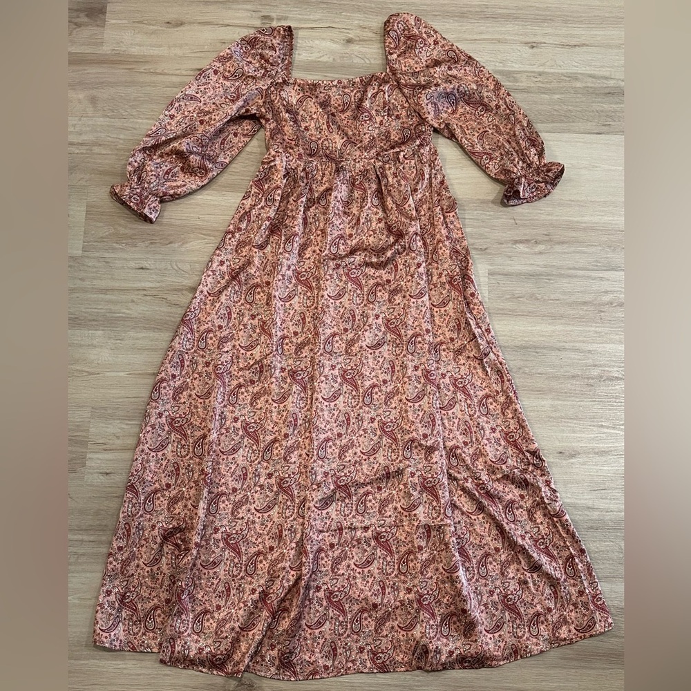 Pink Lily Paisley Dress